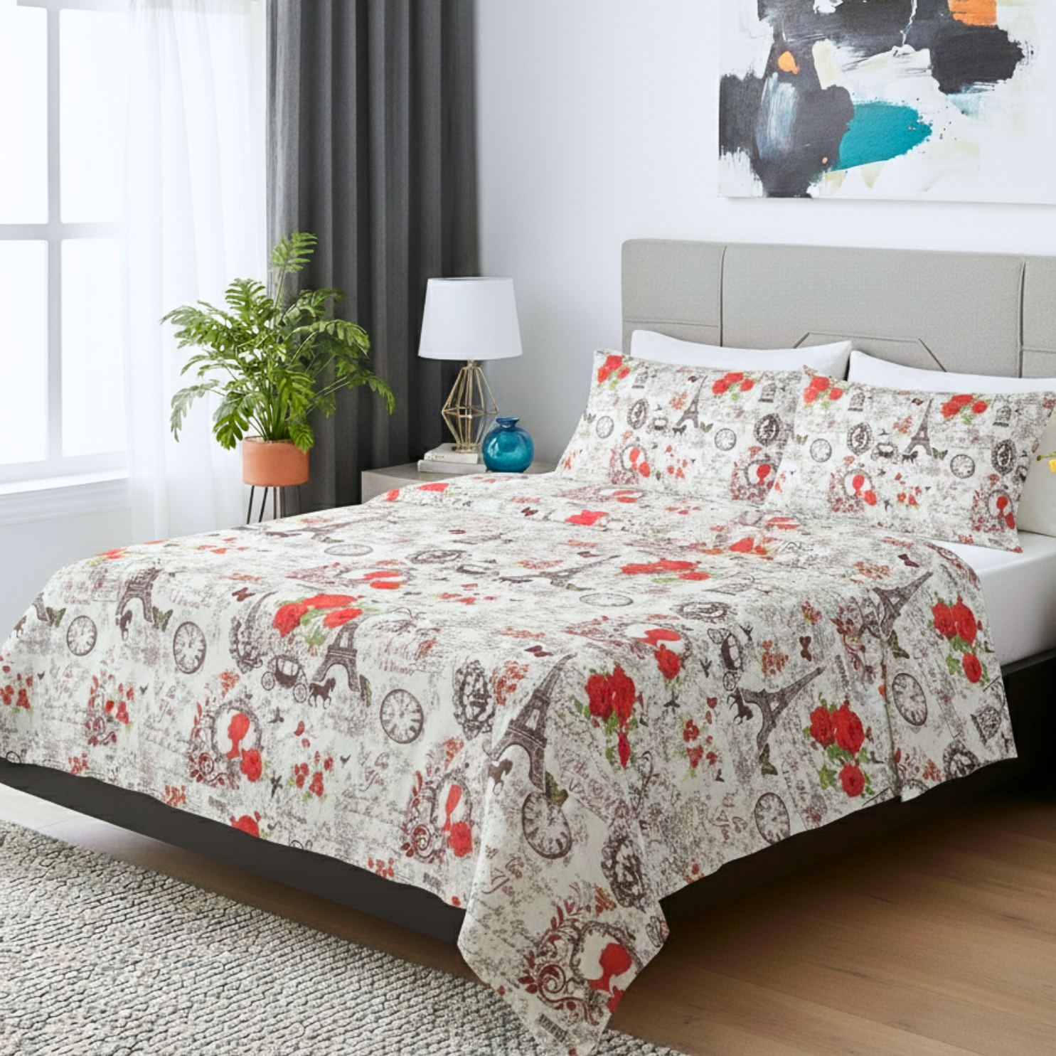 JUEGO DE SABANA PIEL DURAZNO DISEÑO