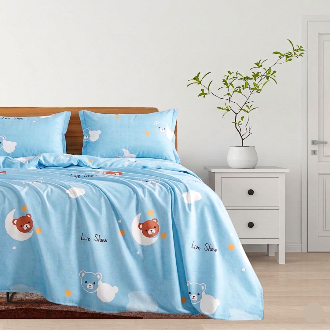 SABANA ALGODÓN PERCAL KIDS SENCILLA (100cm x 190cm ) 3x1✨