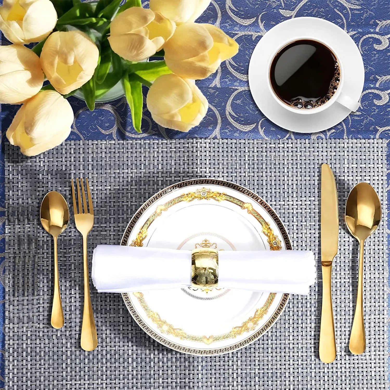 CUBIERTOS ACERO INOXIDABLE PULIDO 24 PCS + ESTUCHE PREMIUM✨