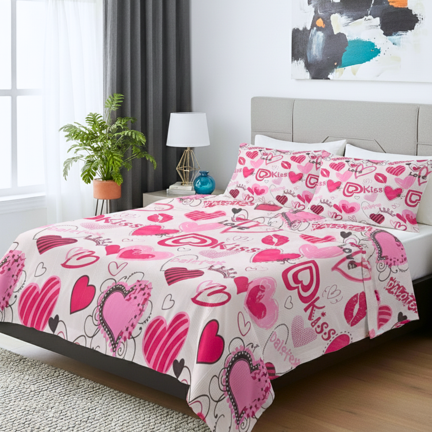 JUEGO DE SABANA PIEL DURAZNO DISEÑO