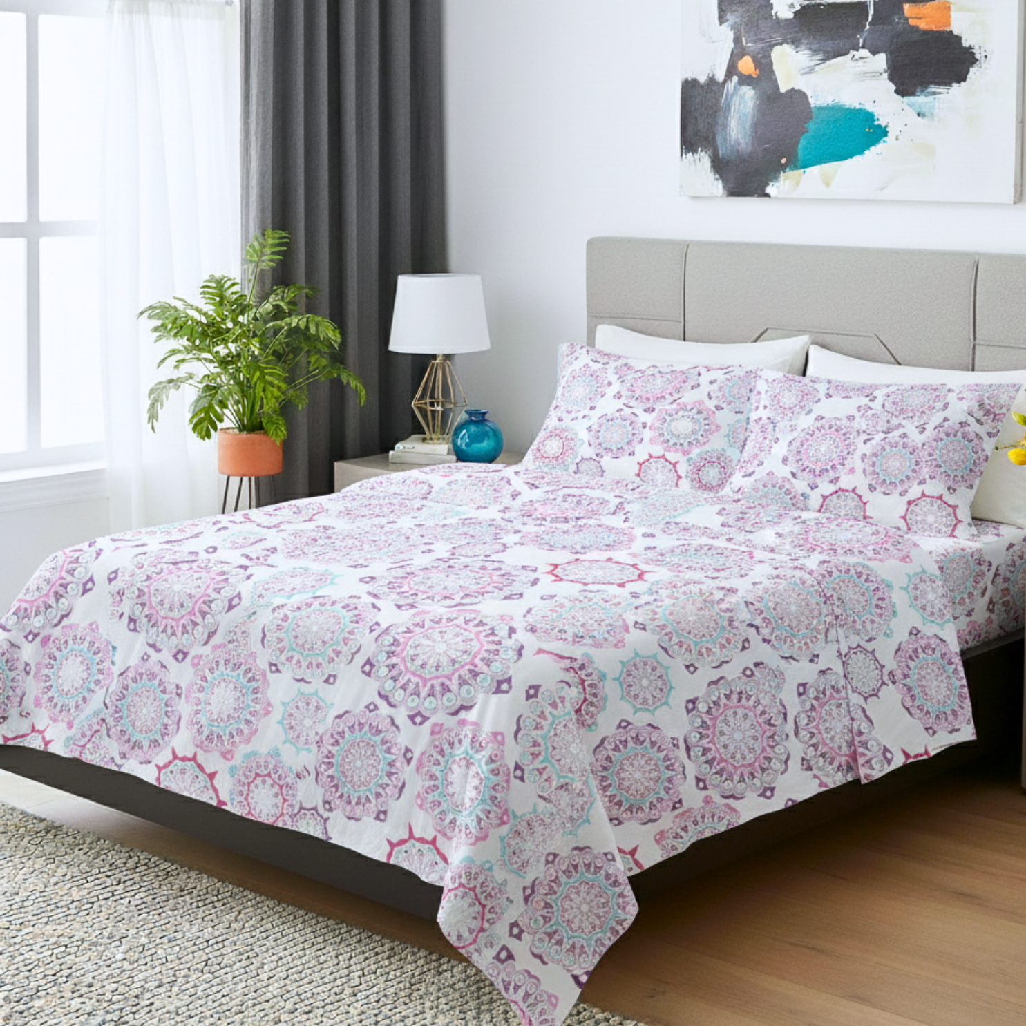 JUEGO DE SABANA PIEL DURAZNO DISEÑO