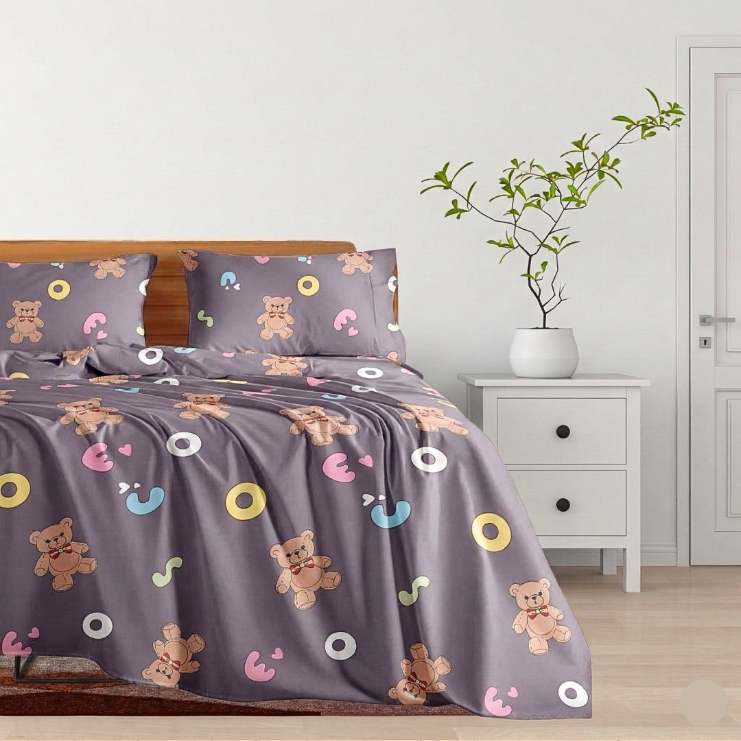 SABANA ALGODÓN PERCAL KIDS SENCILLA (100cm x 190cm ) 3x1✨