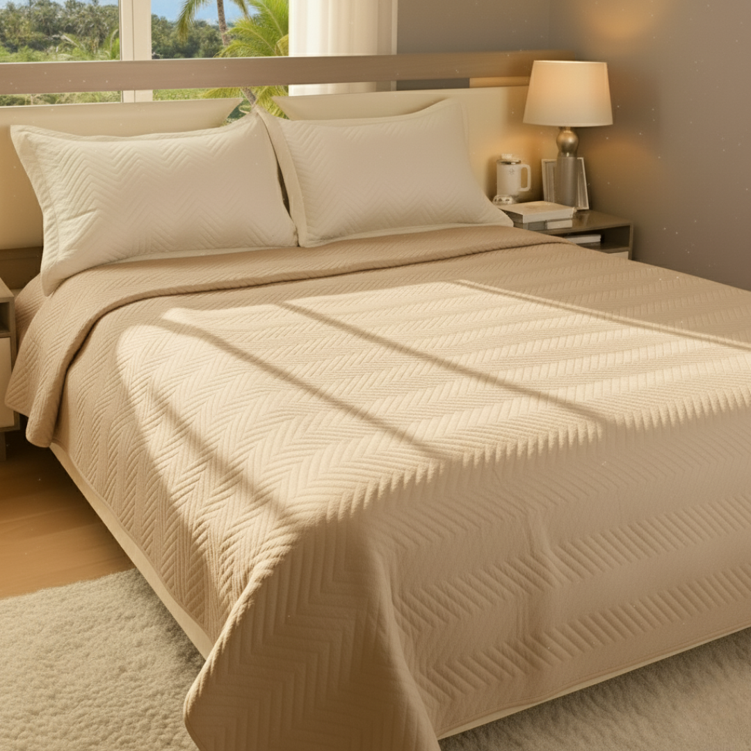 COLCHA DE VERANO + FUNDAS DE ALMOHADA