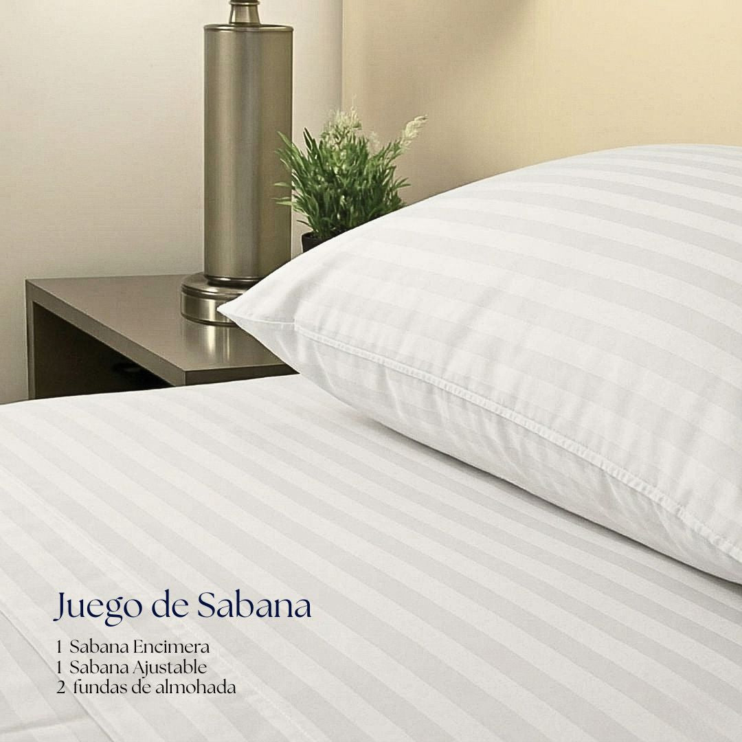 ACOLCHADO BAMBOO HOTELERO + SABANA 400 HILOS