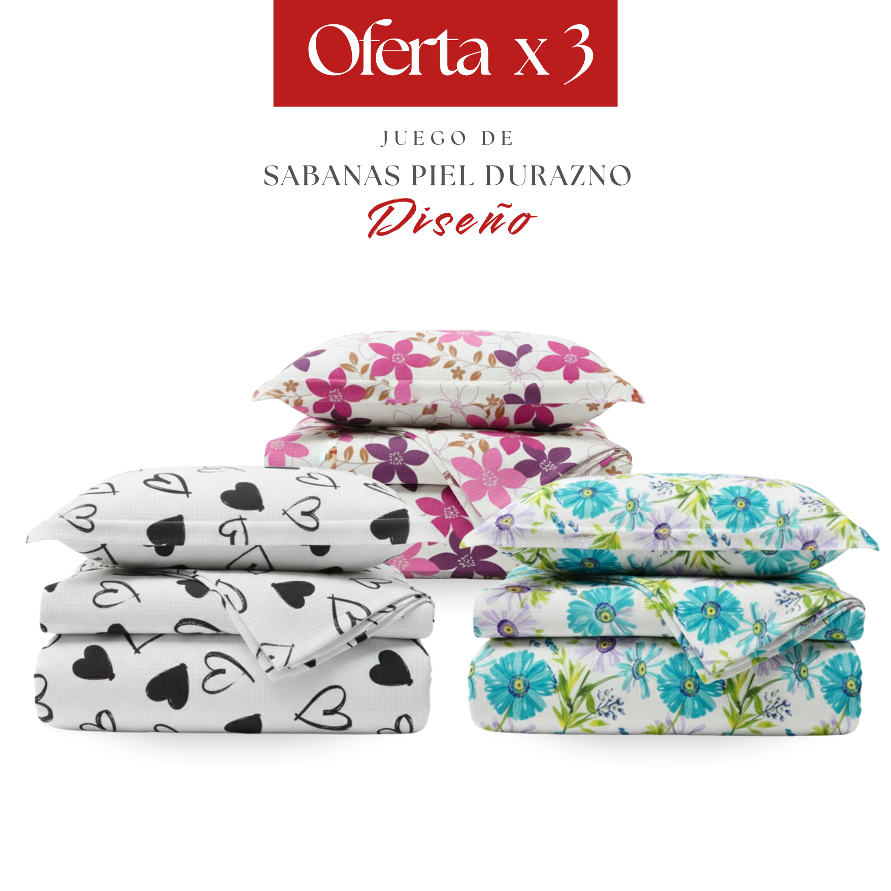 JUEGO DE SABANA PIEL DURAZNO DISEÑO